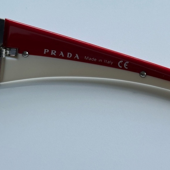 Vintage Prada Sport Sunglasses Red/White - Picture 6 of 9